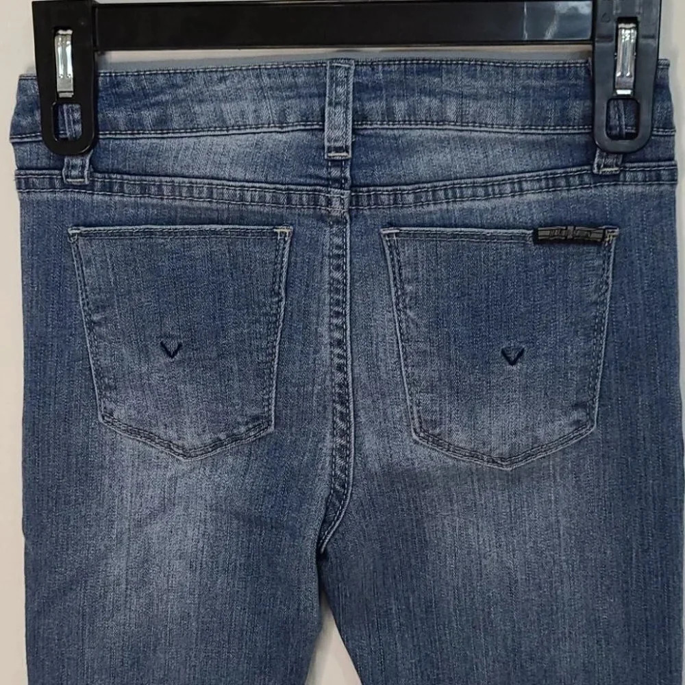 Hudson Distressed Raw Hem Denim Jeans - Picture 4 of 16